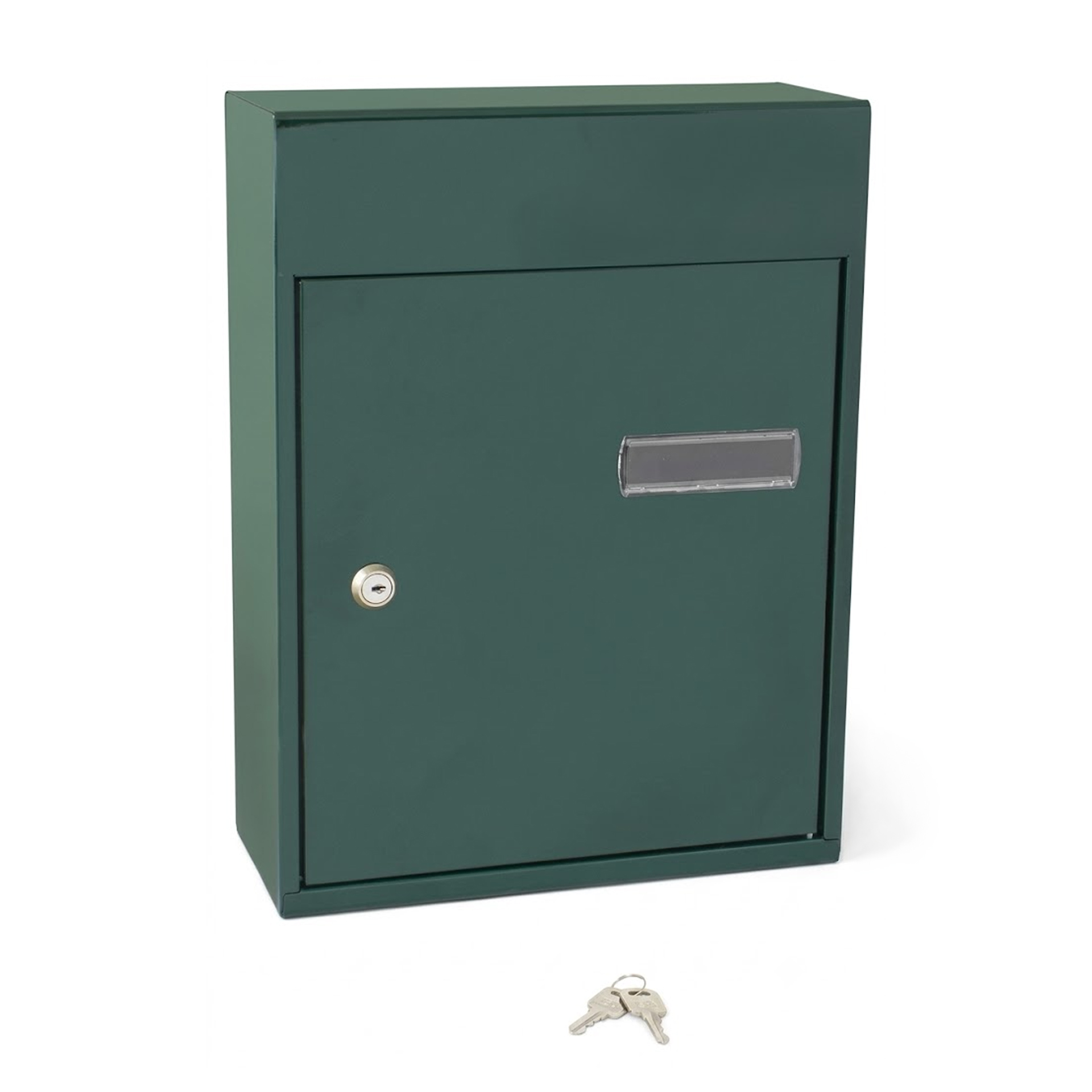 Caixa de Correio Verde 300x145mm com Porta Atrás