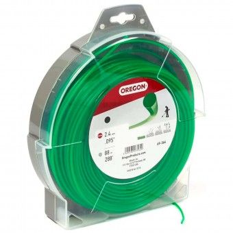 Fio Nylon Redondo Verde 2,4mmx88M Oregon