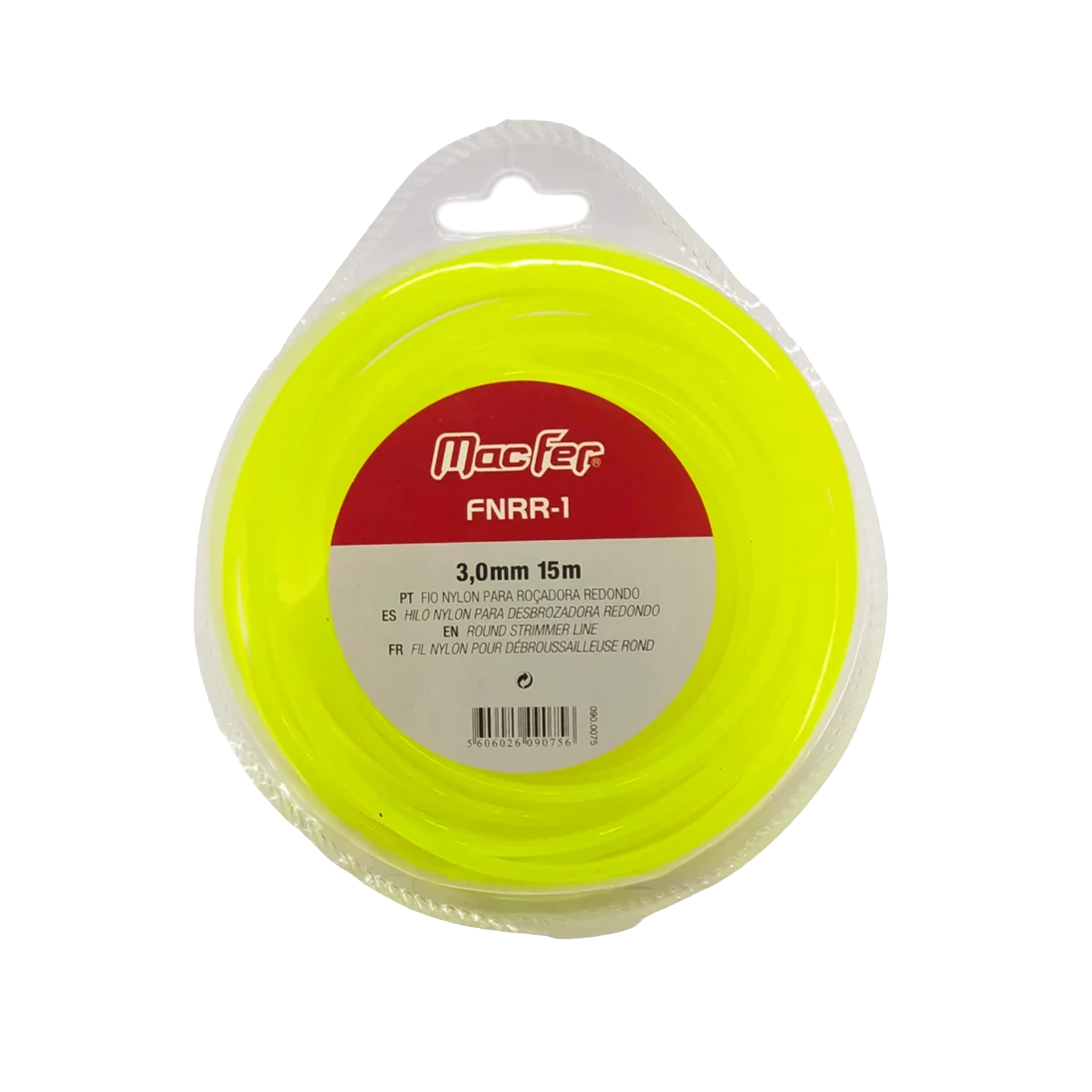 Fio Nylon Redondo Amarelo 3mmx15M Macfer