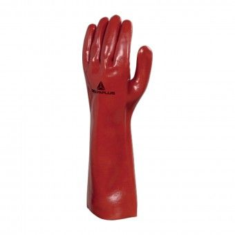 Luvas Qu�micas PVC 40cm Tam. XL Vermelha Delta Plus