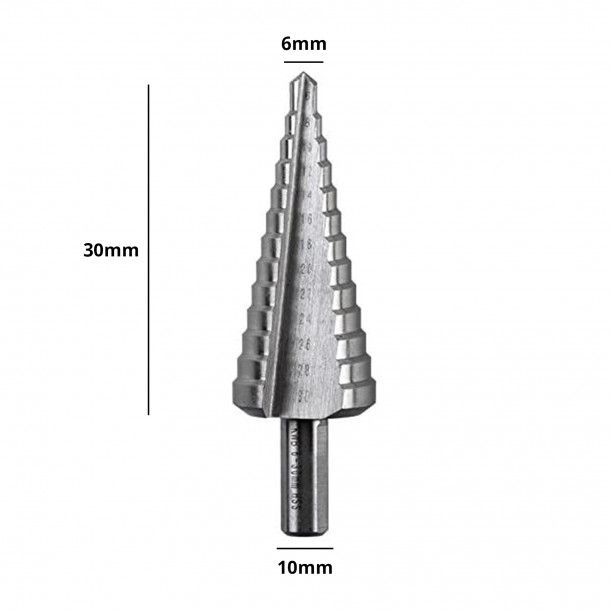 Broca Escalonada HSS 10mm KWB Broca Escalonada HSS 10mm KWB