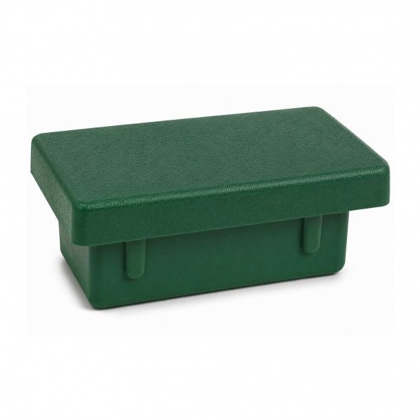 Tampa para Poste Vedação 6x4cm Plástico Verde 2 Uni Tampa para Poste Vedação 6x4cm Plástico Verde 2 Uni