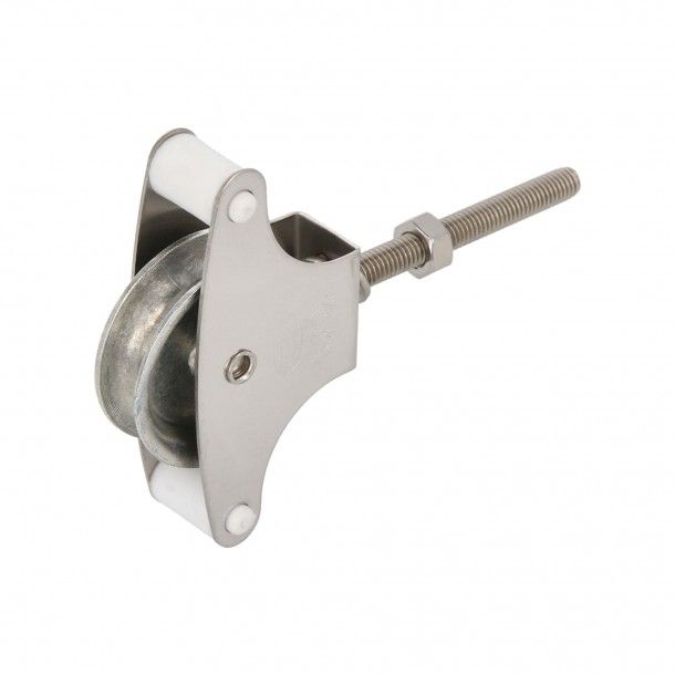 Roldana de Estendal com Parafuso e Porca M6x Ø39mm Mod.22 Inox - 2UNI Roldana de Estendal com Parafuso e Porca M6x Ø39mm Mod.22 Inox - 2UNI