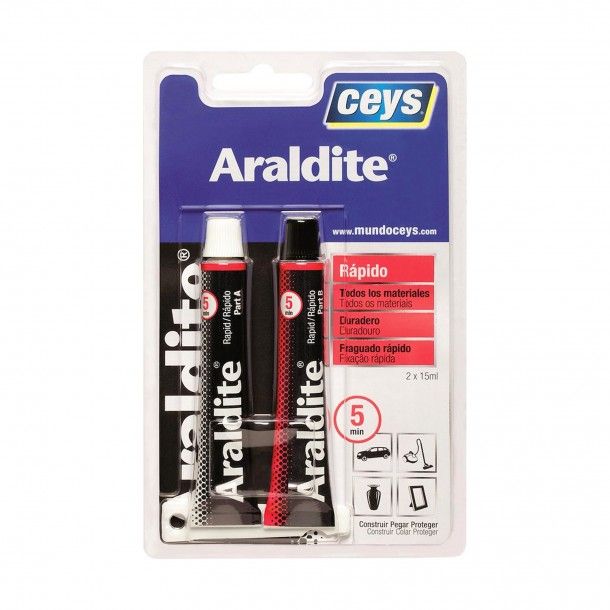 Cola Epóxi Araldite Rápida Ceys 2x15ml Cola Epóxi Araldite Rápida Ceys 2x15ml
