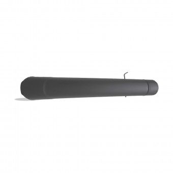 Tubo Com Registo Inox Antracite � 125x1000mm