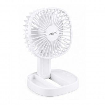 Mini Ventoinha de Mesa Recarreg�vel USB 3W com Luz Branca Garsaco