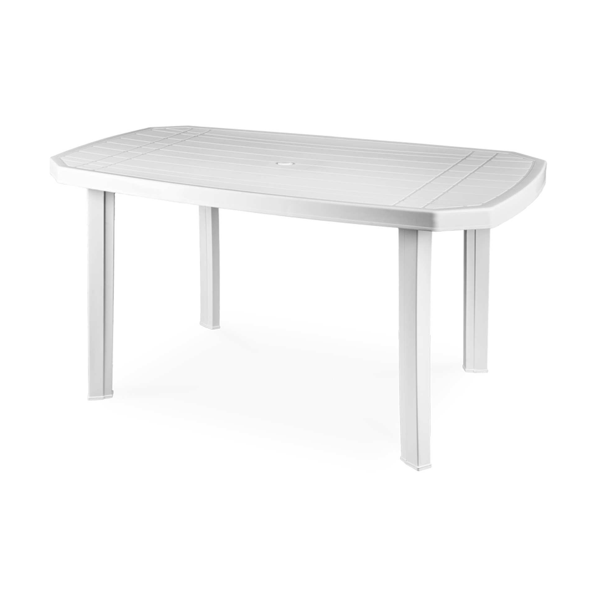 Mesa de Jardim Retangular Branca 140x90cm