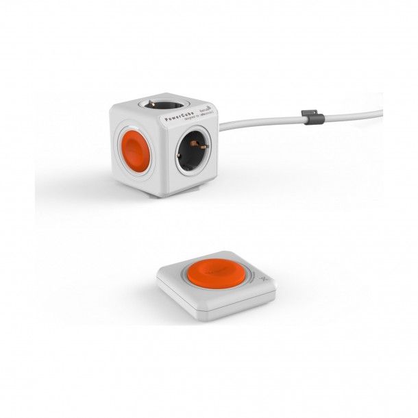 Cubo 4 Tomadas com Controlo Remoto - Powercube Cubo 4 Tomadas com Controlo Remoto - Powercube