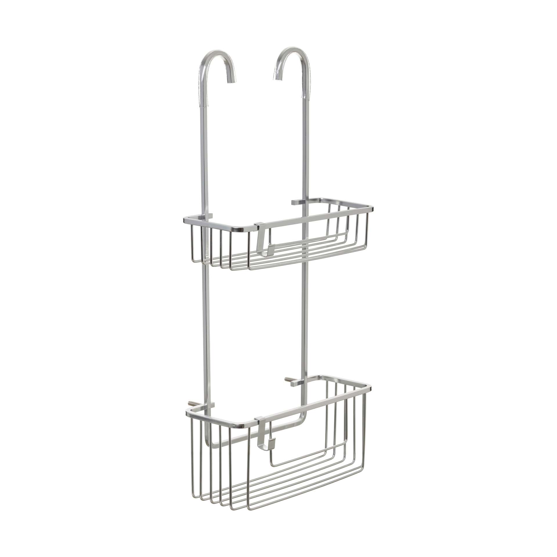 Cesto para Duche com 2 Prateleiras 60x28x13.50cm Alumínio Tatay
