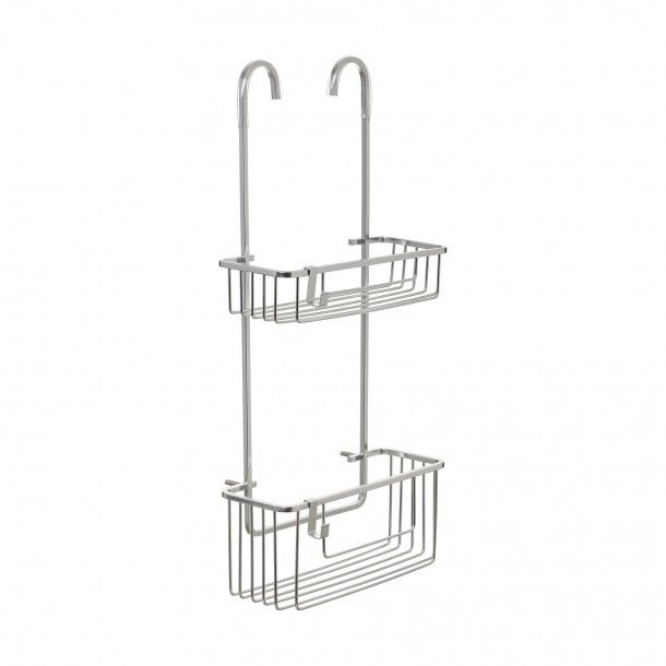 Cesto para Duche com 2 Prateleiras 60x28x13.50cm Alumínio Tatay Cesto para Duche com 2 Prateleiras 60x28x13.50cm Alumínio Tatay