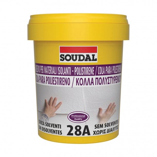 Cola de Montagem Polystyreen Adhesive Soudal 1Kg Cola de Montagem Polystyreen Adhesive Soudal 1Kg