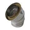 Curva Dupla Inox 45º Ø 80/130mm Curva Dupla Inox 45º Ø 80/130mm