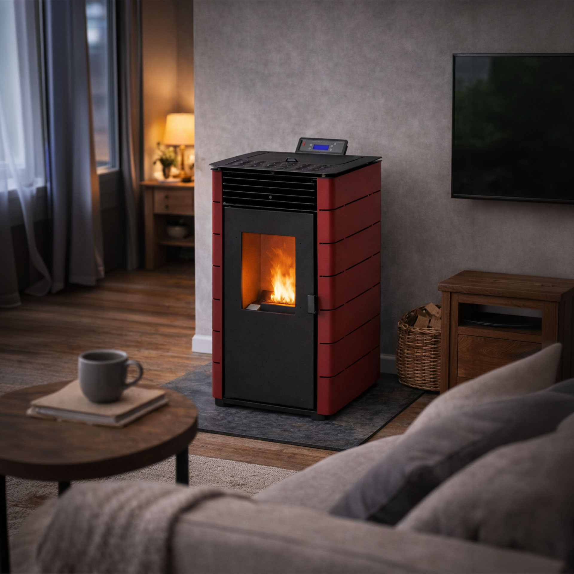 Salamandra a Pellets 6KW Europa Solzaima