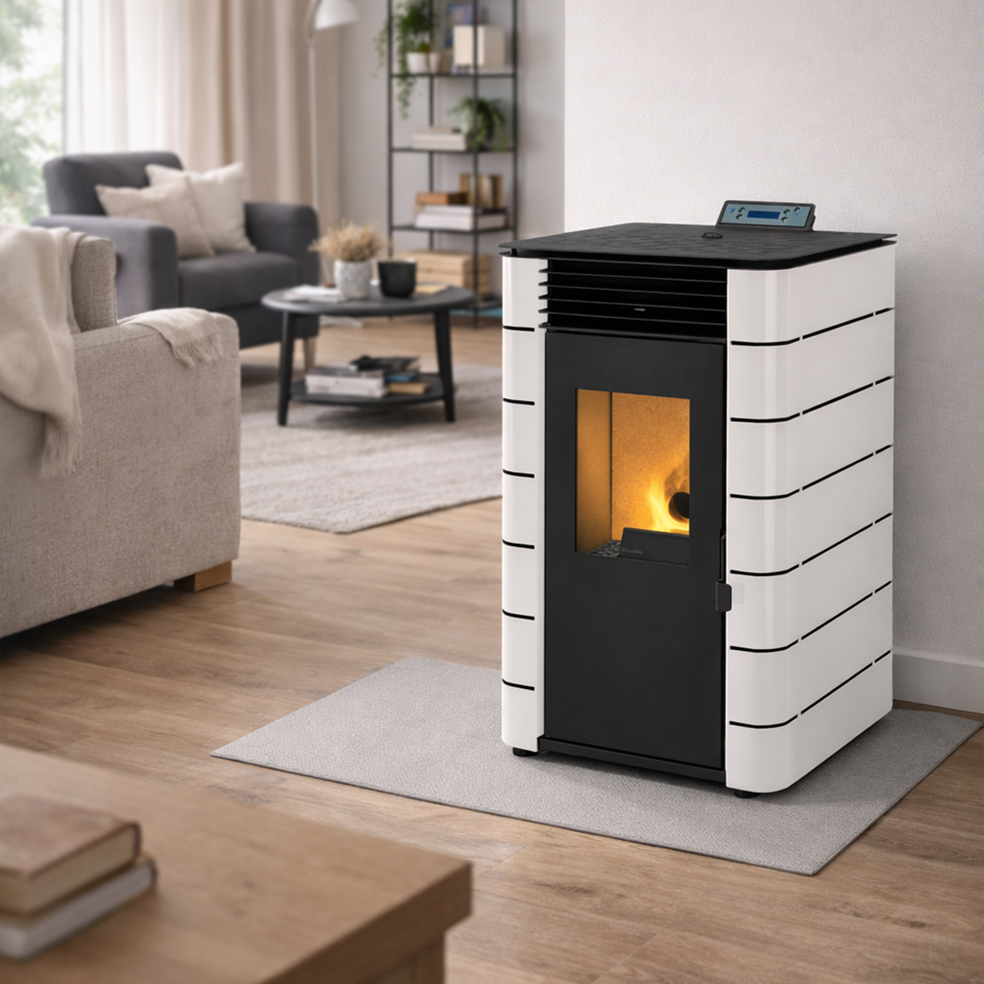 Salamandra a Pellets 8KW Himalaia Solzaima