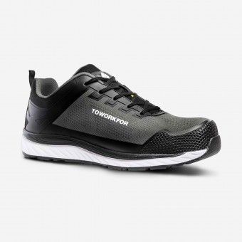Sapato de Seguran�a em TPU Cinza com Biqueira de Alum�nio Super Set Grey S1P ToWorkFor