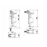 Kit Descarga Azor Plus com Entrada de Água Inferior e Lateral OLI Kit Descarga Azor Plus com Entrada de Água Inferior e Lateral OLI