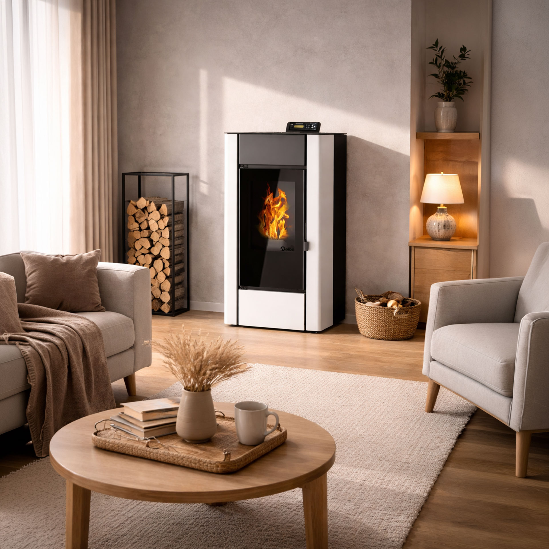 Salamandra a Pellets 13KW Capri Delba