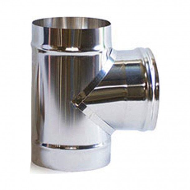 Tê Simples Inox 0.5 Ø 100mm Tê Simples Inox 0.5 Ø 100mm