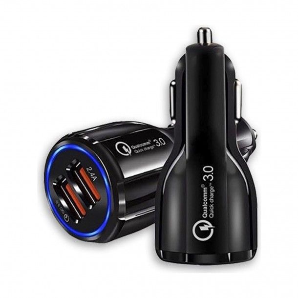 Carregador para Carro 2 Entradas USB 5V 2,4A Carregador para Carro 2 Entradas USB 5V 2,4A