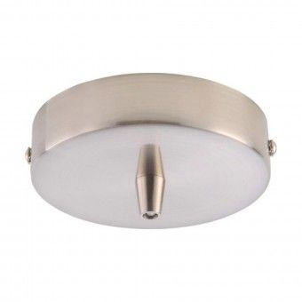 Flor�o Met�lico para Candeeiro Suspenso 100x25mm Cromado