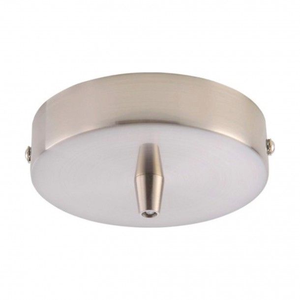 Flor�o Met�lico para Candeeiro Suspenso 100x25mm Cromado