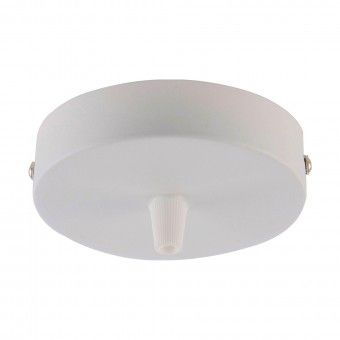 Flor�o Met�lico para Candeeiro Suspenso 100x25mm Branco