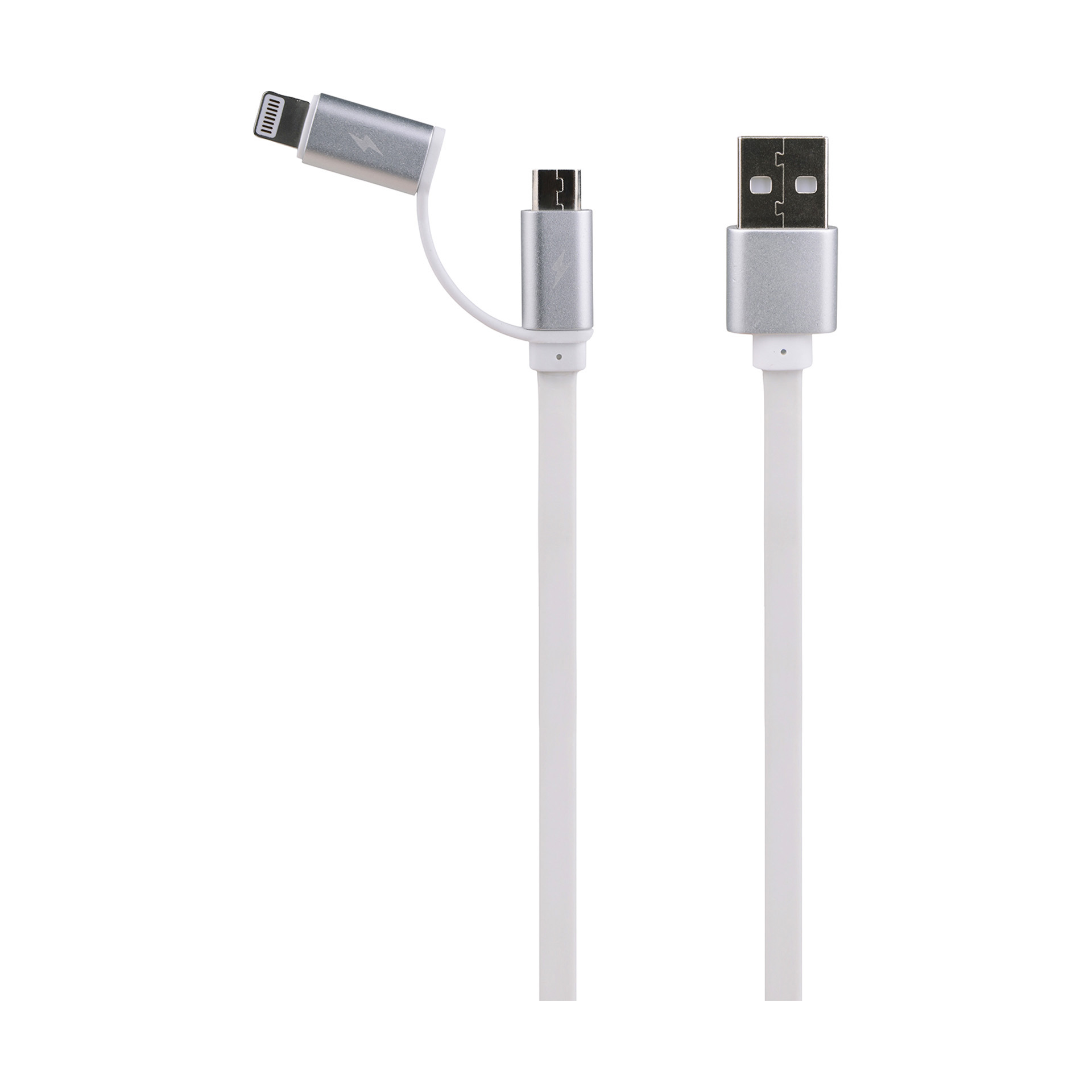 Cabo Carregador Smartphone Micro USB e Adaptador iPhone 2M