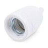 Casquilho de Porcelana para L�mpada E27 Branco