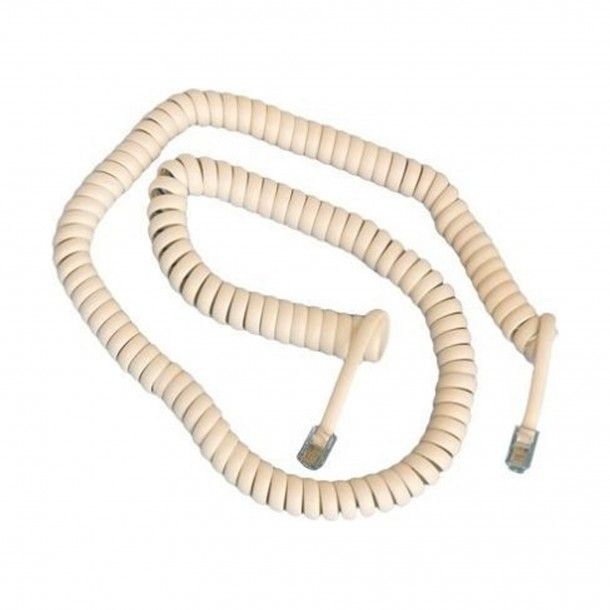 Cabo Telefone Espiral Macho RJ11 2,1m Cabo Telefone Espiral Macho RJ11 2,1m