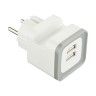 Ficha Adaptador para Smartphone 2 Entradas USB 2.4A Ficha Adaptador para Smartphone 2 Entradas USB 2.4A