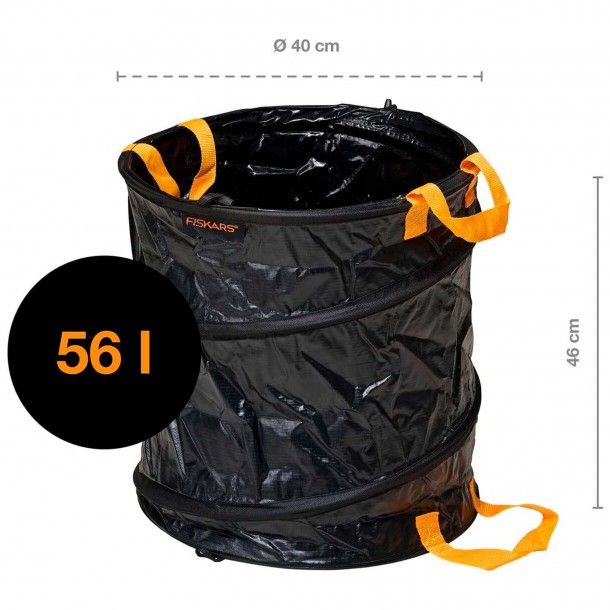 Saco de Jardim 56L Solid PopUp Fiskars Saco de Jardim 56L Solid PopUp Fiskars