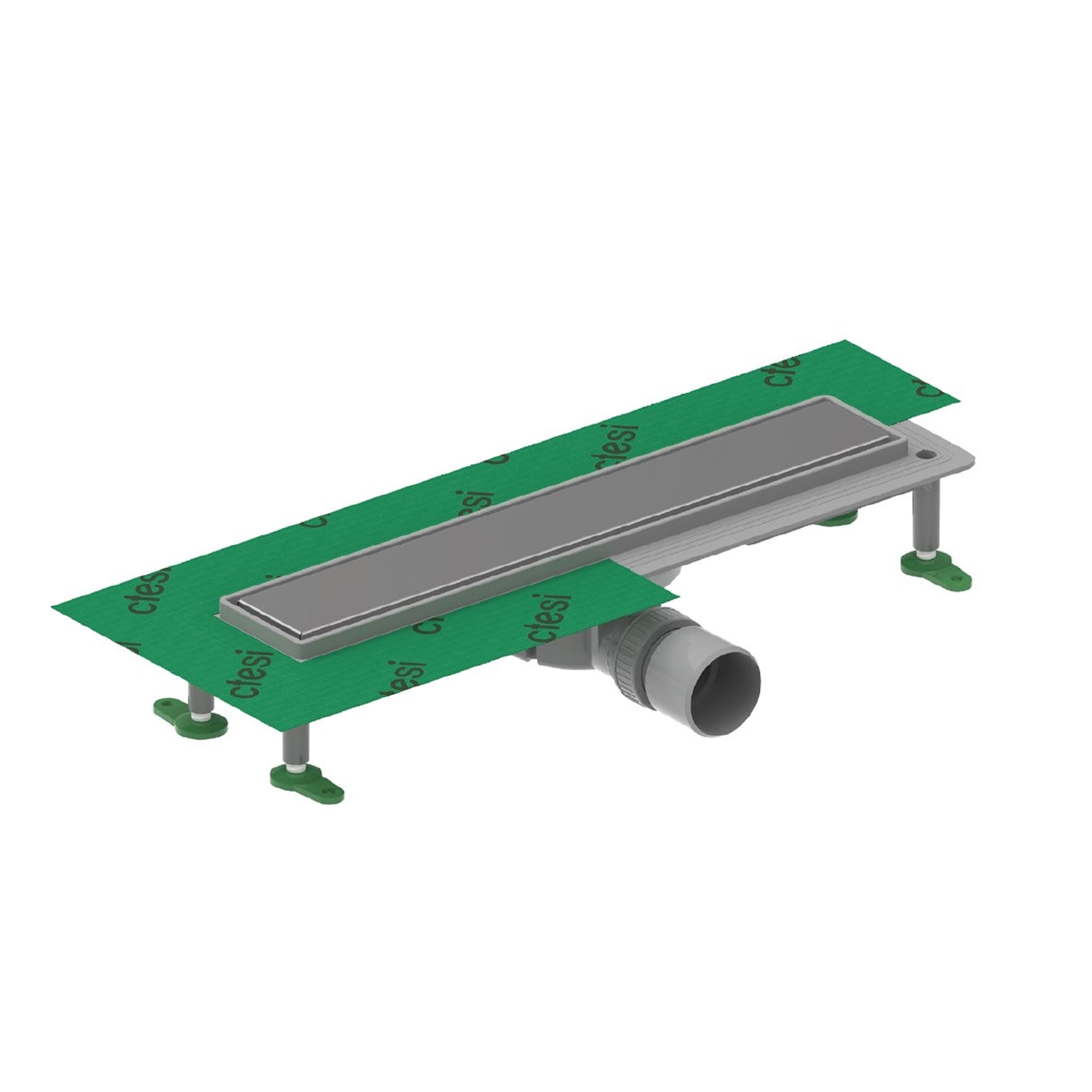 Canalete de Duche com Grelha 600x60mm Lisa Flow Line