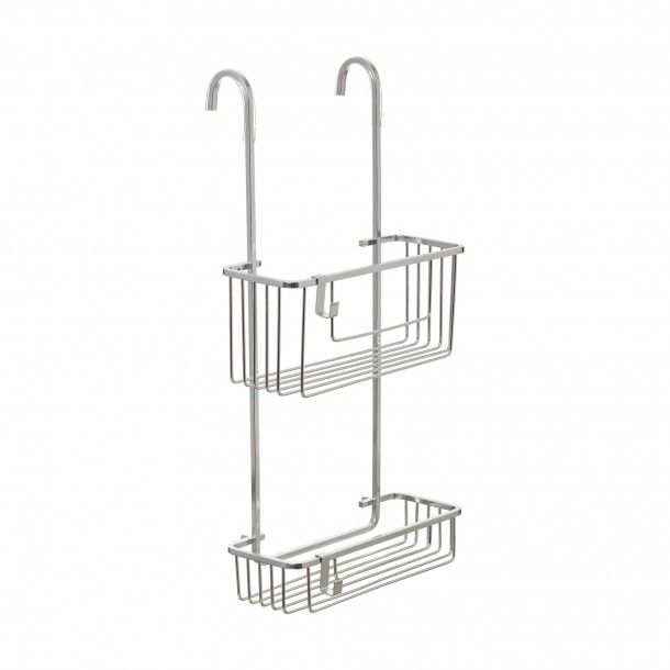 Cesto para Duche com 2 Prateleiras 56x28x15.50cm Alum�nio Tatay