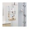 Cesto para Duche com 2 Prateleiras 56x28x15.50cm Alum�nio Tatay