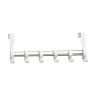Cabide Sobreporta 6 Ganchos 545x25x45mm Aço Branco Cabide Sobreporta 6 Ganchos 545x25x45mm Aço Branco
