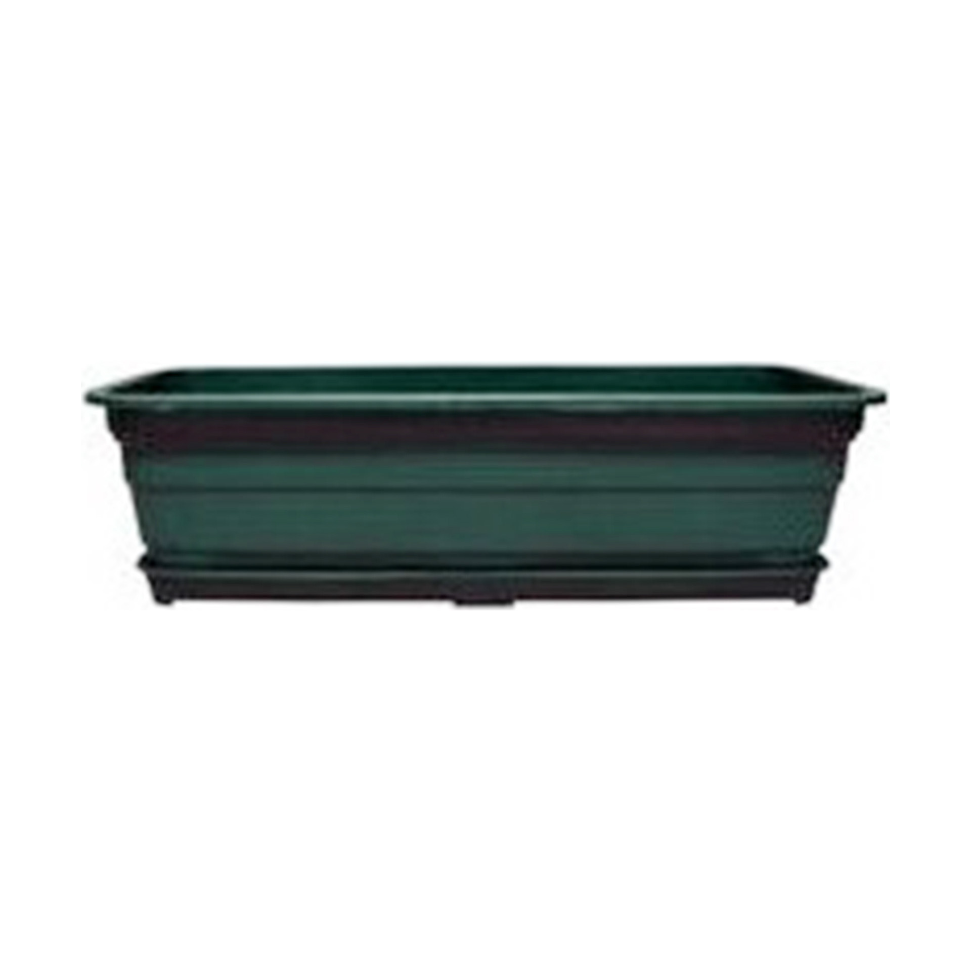 Floreira Plástico Europa com Prato Verde - 50 cm