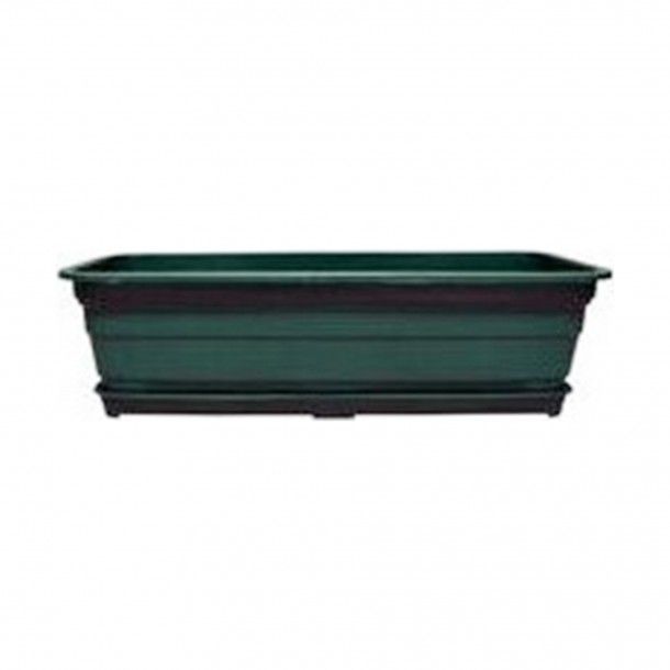 Floreira Plástico Europa com Prato Verde - 50 cm Floreira Plástico Europa com Prato Verde - 50 cm