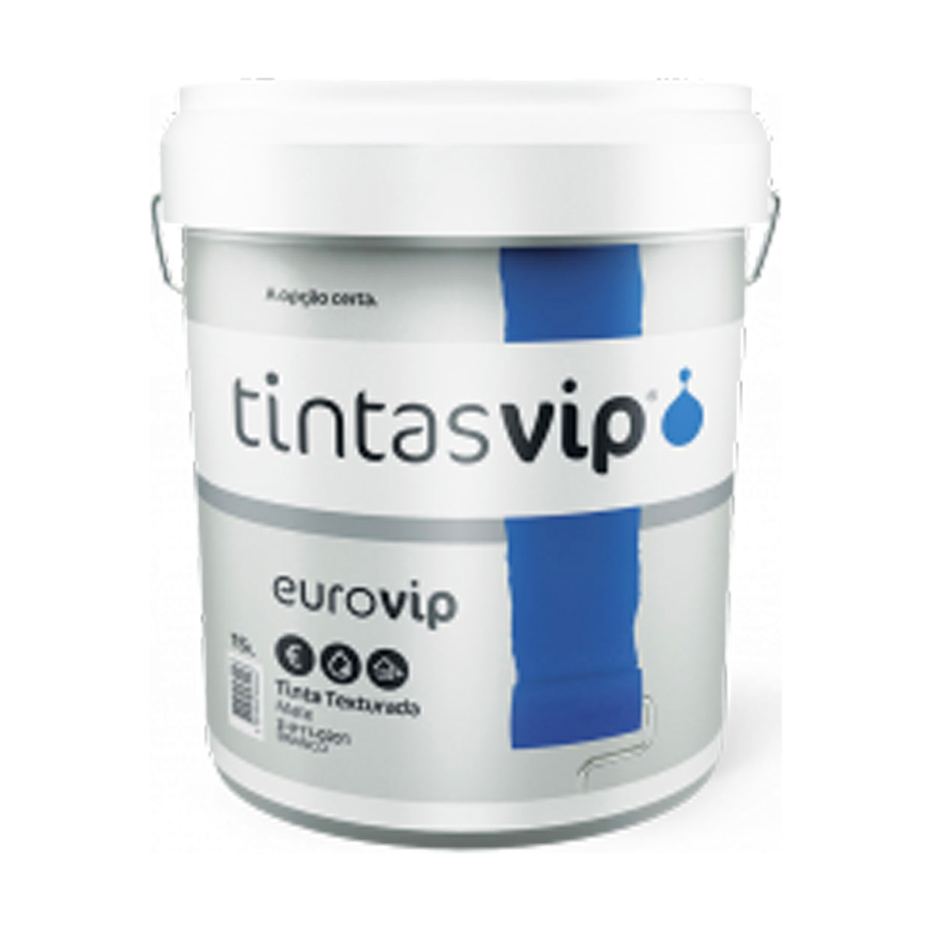 Tinta Texturada Eurovip Branco Mate 5L Vip
