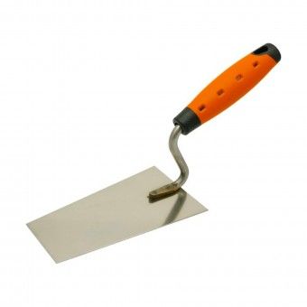 Colher de Pedreiro Retangular em A�o Cabo Bimat�ria Vipro 90/120x180mm