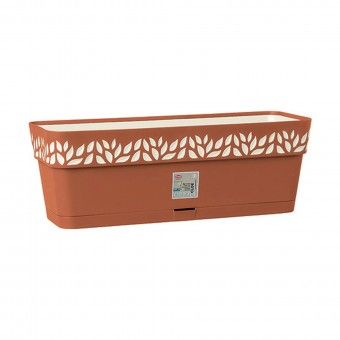 Floreira Pl�stico Cloe Terracota - 50 cm