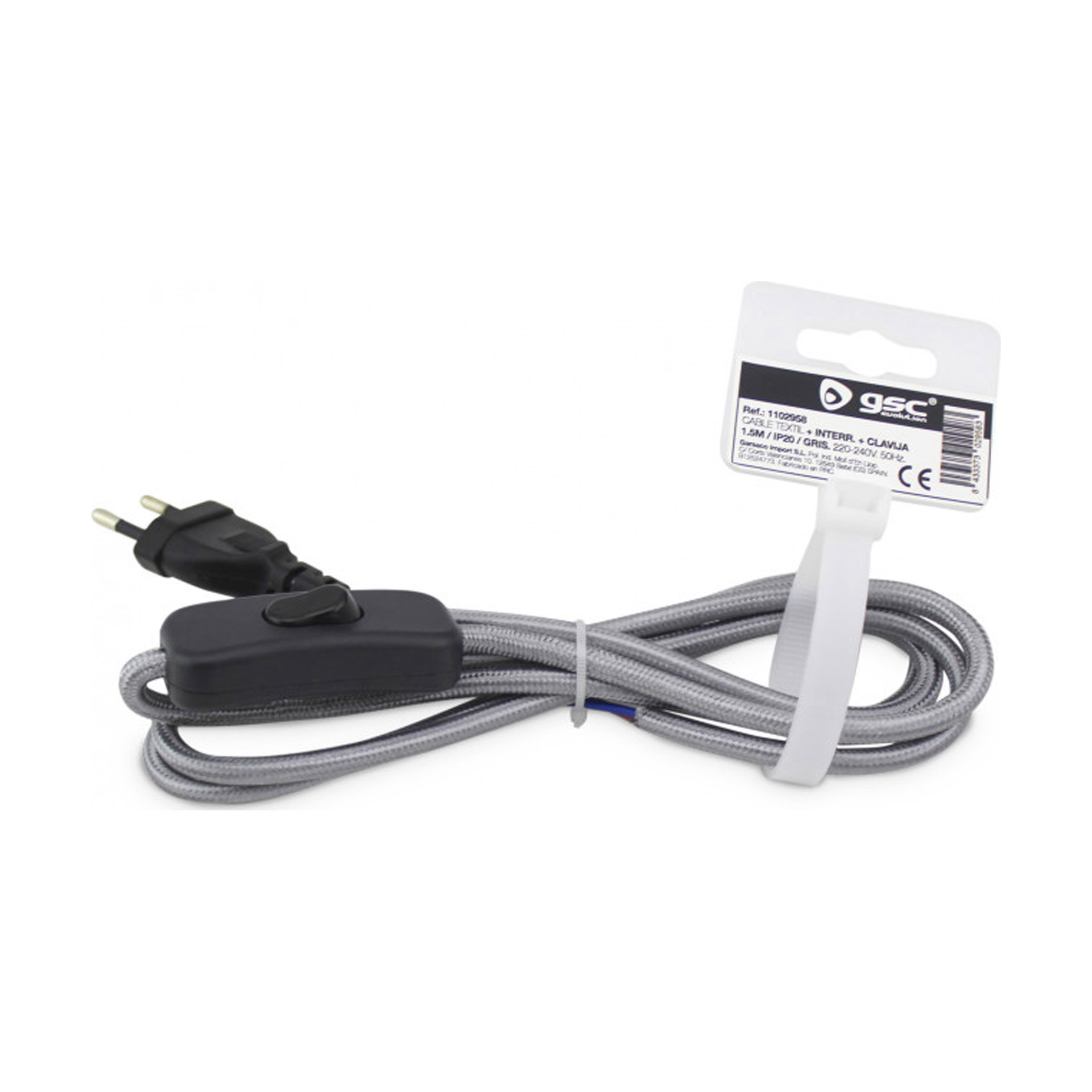 Extensão Têxtil com Interruptor 1,50M