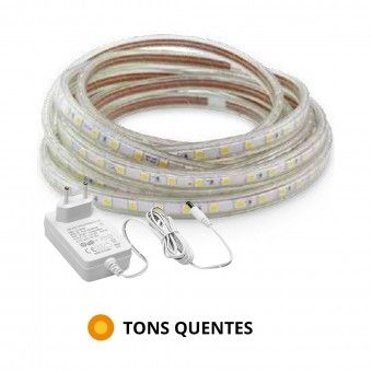 Fita LED 5M 2700K 60W Uso Exterior