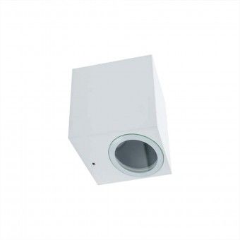 Aplique de Parede LED Saliente Quadrado IP54 Branco 1XGU10 Maxled