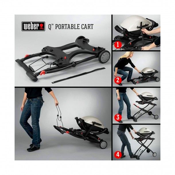 Carro Port�til Dobr�vel S�rie Weber Q1000+Q2000