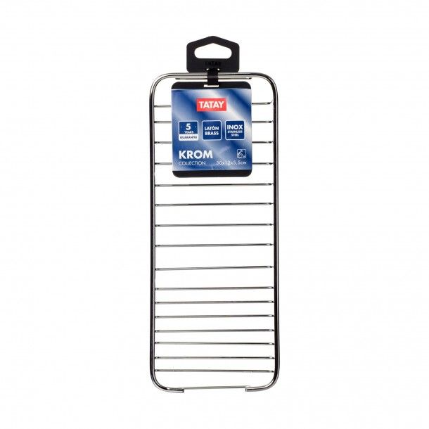 Saboneteira Krom 30x12x5.5cm Inox Tatay