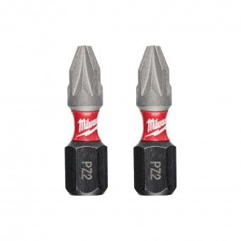 Pontas de Aparafusar Shockwave Pozidriv PZ2 25mm Milwaukee