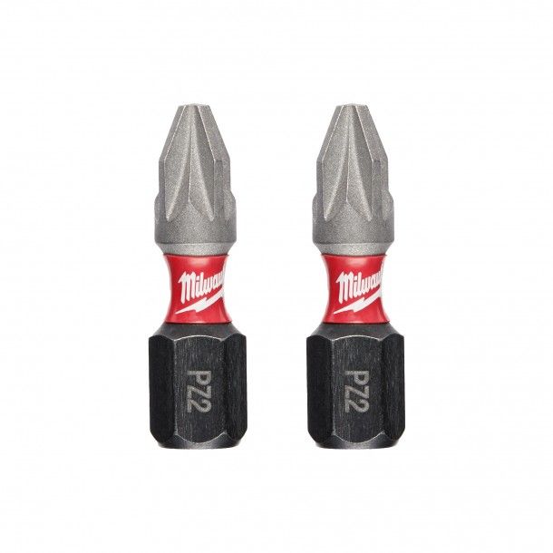 Pontas de Aparafusar Shockwave Pozidriv PZ2 25mm Milwaukee