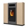 Salamandra a Pellets Chapa 10Kw Bali Bege Delba Salamandra a Pellets Chapa 10Kw Bali Bege Delba