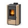 Salamandra a Pellets Chapa 13Kw Capri Bege Delba Salamandra a Pellets Chapa 13Kw Capri Bege Delba