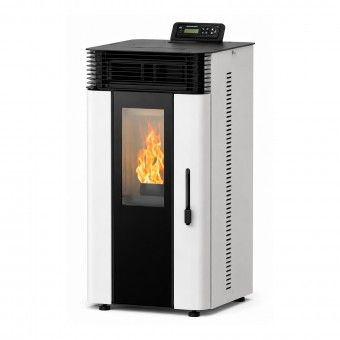 Salamandra a Pellets Chapa 9Kw Toscana Branca Delba